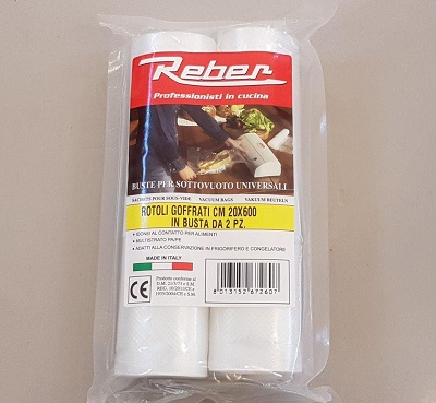 BUSTA SOTTOVUOTO CM.20X600 ROYAL PACK 2 ROTOLI