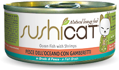 SUSHICAT G 70 PESCE DELL' OCEANO+ GAMBERETTI