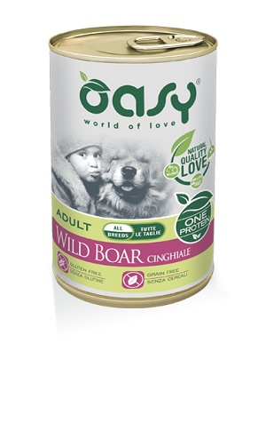 WET DOG ONE ADULT MEDIUM/LARGE CINGHIALE 400 G OASY