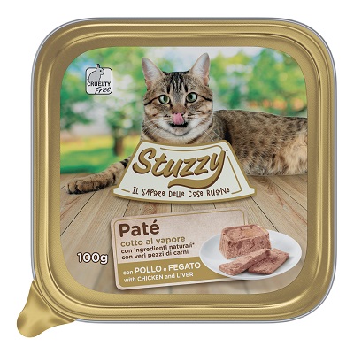 CAT PATE' POLLO E FEGATO GR 100 STUZZY