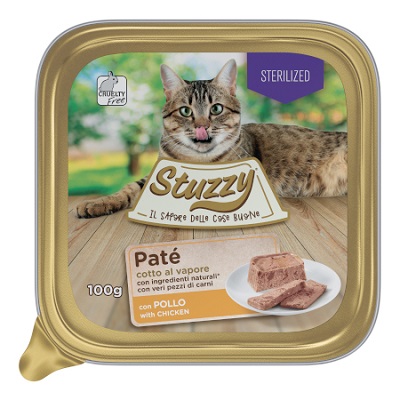 CAT PATE' POLLO STERILIZED GR 100 STUZZY