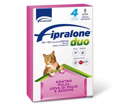 FIPRALONE DUO SPOT ON GATTO X4