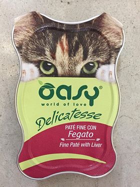WET CAT DELICATESSE PATE' FEGATO 85 G OASY
