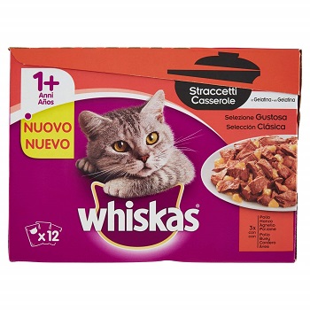 WHISKAS STRACCETTI 12 X 85 G GUSTOSO