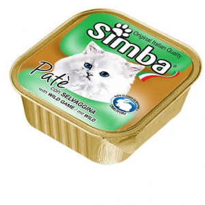 GATTO VASCHETTA g 100 PATE' SELVAGGINA SIMBA