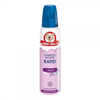 SHAMPOO MOUSSE RAPID TALCO 300 ML SANO E BELLO