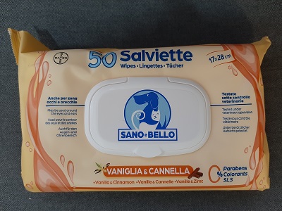 SALVIETTE DETERGENTI ALLA VANIGLIA E CANNELLA PZ 50