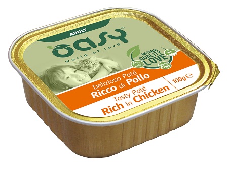 WET CAT DELIZIOSO PATE' ADULT POLLO GR.100 OASY