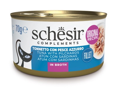 CAT TONNO CON PESCE AZZURRO BRODO DI COTTURA GR 70 SHESIR