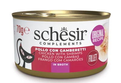 CAT FILETTI DI POLLO CON GAMBERETTI BRODO DI COTTURA GR 70 SHESIR