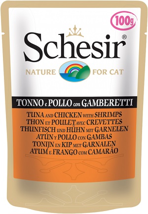 SHESIR SOFT CAT BUSTE G 100 TONNO POLLO E GAMBERI