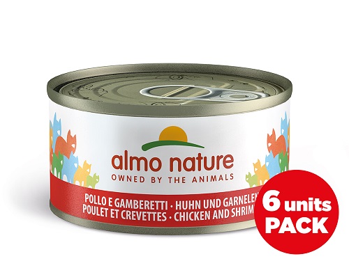 NATURAL CATS 6X70 g POLLO E GAMBERETTI ALMO NATURE
