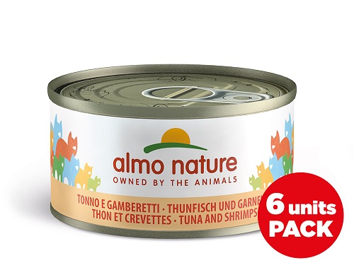 NATURAL CATS 6X70 g TONNO E GAMBERETTI ALMO NATURE