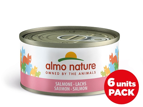 NATURAL CATS JELLY 6X70 G SALMONE ALMO NATURE