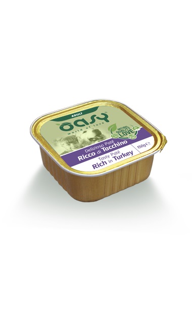 WET DOG DELIZIOSO PATE' ADULT TACCHINO VASCH 150 GR OASY