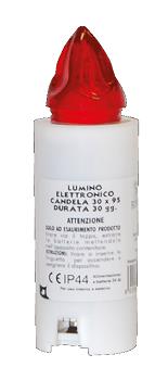 LUMINO ELETTRICO CANDELA 30 X95 MM. 30 GIORNI CERERIA UMBRA