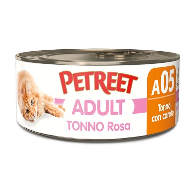 A05  CAT ADULT TONNO ROSA CON CAROTE GR 70 PETREET