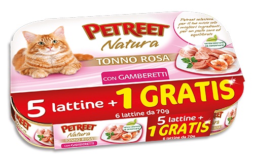 A 03 TONNO ROSA CON GAMBERETTI 6 X 70 GR PETREET