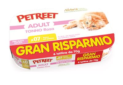 A 07 TONNO ROSA CON PATATE 6X70 G PETREET