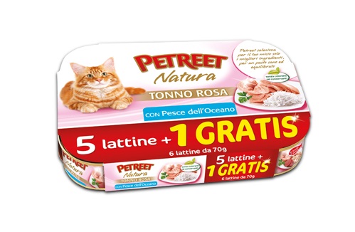 A 10 TONNO ROSA CON PESCE OCEANO 6X70 G PETREET