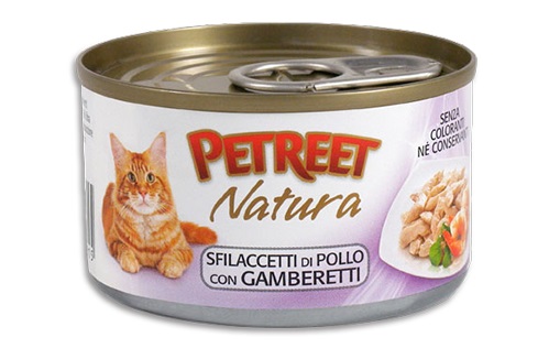 A22 CAT ADULT  SFILACCETTI POLLO CON GAMBERETTI GR 70 PETREET