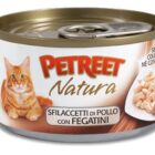 A26 CAT ADULT SFILACCETTI POLLO CON FEGATINI GR 70 PETREET