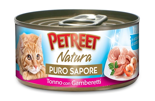 A42 CAT ADULT TONNO CON GAMBERETTI GR 70 PETREET PURO SAPORE