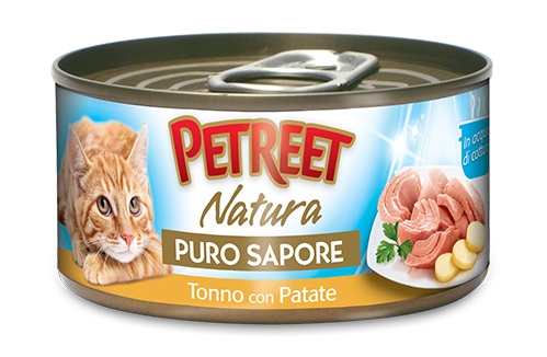 A45 CAT ADULT TONNO CON PATATE GR 70 PETREET  PURO SAPORE