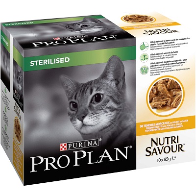 PRO PLAN STERILISED CAT 10X85 GR POLLO IN SALSA  PURINA