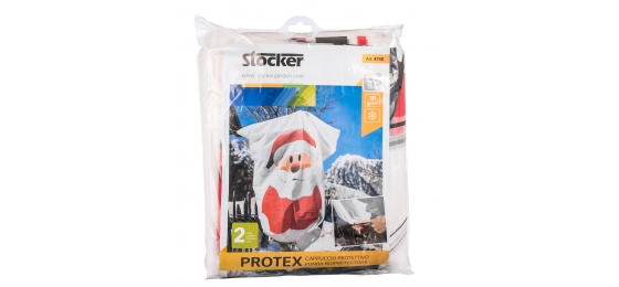 CAPPUCCIO PROTETTIVO BABBO NATALE 120X160 N.2 PZ STOCKER