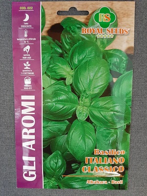 BUSTA ORTO MAXI BASILICO ITALIANO CLASSICO  RS