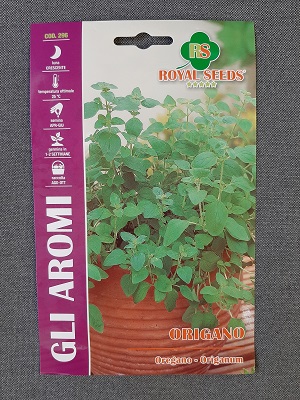 BUSTA ORTO ORIGANO ORIGANUM VULGARE RS