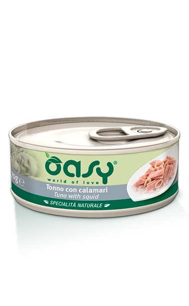WET CAT TONNO CON CALAMARI LATTINA 70 OASY