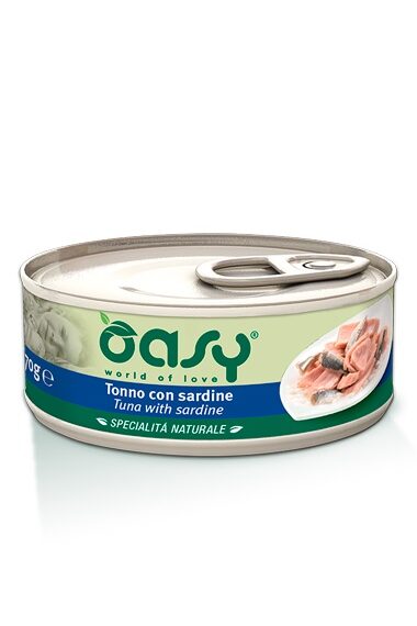 WET CAT TONNO CON SARDINE  LATTINA 70 OASY