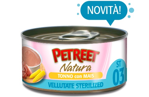 SA42 NATURA VELLUTATE STERILIZED TONNO MAIS G70 PETREET