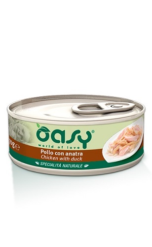 WET CAT LATTINA GR 150 POLLO CON ANATRA OASY