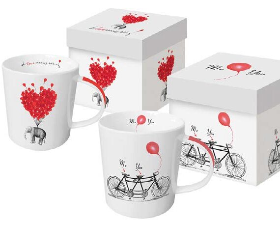 TAZZA PORCELLANA MUG YOU AND ME