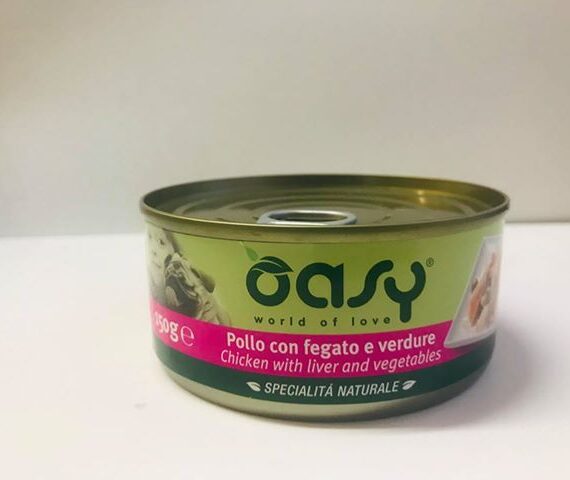 WET DOG POLLO FEGATO E VERDURE LATTINA GR 150 OASY