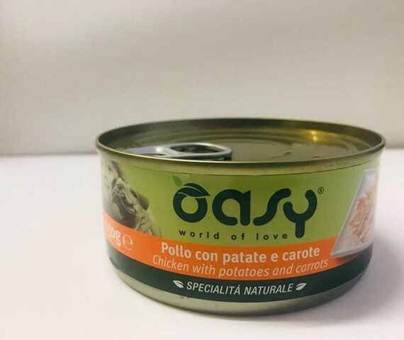 WET DOG POLLO, PATATE E CAROTE LATTINA GR 150 OASY