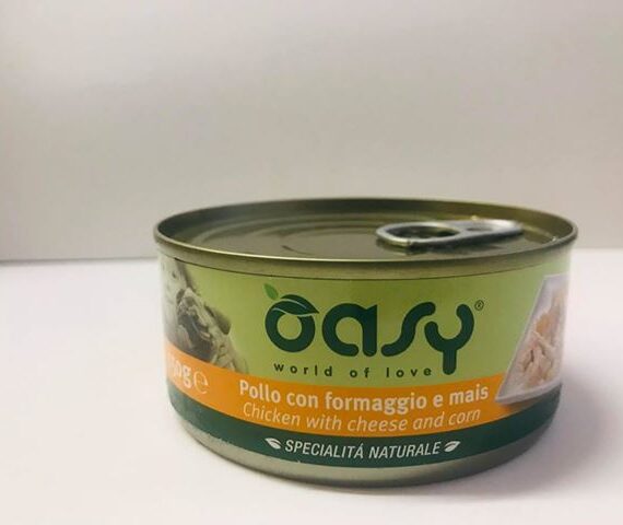 WET DOG POLLO CON FORMAGGIO E MAIS LATTINA GR 150  OASY