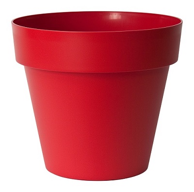 VASO MITU PAC CM.30 CON FORI ROSSO SMALTO