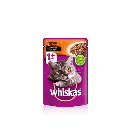 WHISKAS CARE g 100 POLLO SALSA  1+
