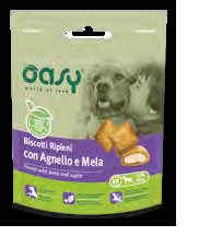 SNACK DOG BISCOTTI RIPIENI CON AGNELLO E MELA GR.80 OASY