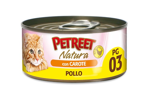 PETREET POLLO IN GELATINA CON CAROTE g 70