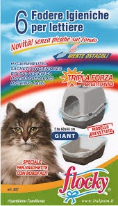 FODERINE LETTIERE GIANT CM. 60X46 PZ.6 ITALPAM