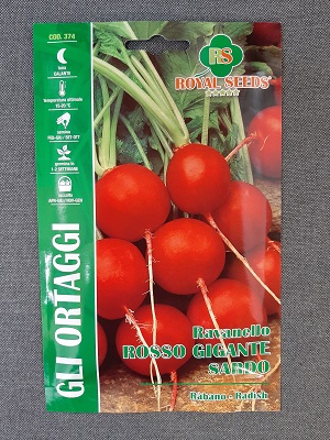 BUSTA ORTO RAVANELLO ROSSO GIGANTE SARDO RS