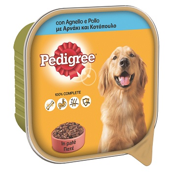 PEDIGREE GR.300 PATE' CON AGNELLO E POLLO