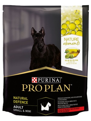 NATURE ELEMENTS ADULT DEFENSE SMALL E MINI MANZO E OLIO 700 G PURINA