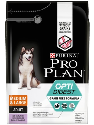 PRO PLAN DOG MEDIUM E LARGE ADULT OPTIDIGEST NO GRAINS KG 12 PURINA