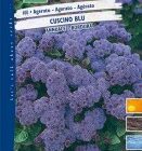 BUSTA FIORI AGERATO CUSCINO BLU RS